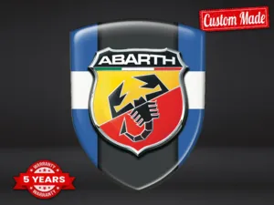 Fiat Abarth Pegatina Silicona Pro Máximo Resistente Elegante 